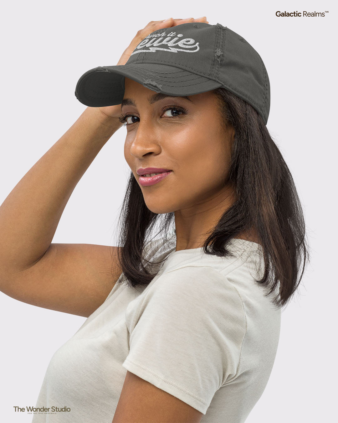 The Punch Distressed Dad Hat